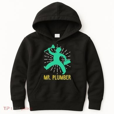 Mr. Plumber Funny Plumber Kids Hoodie
