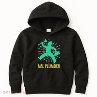 Mr. Plumber Funny Plumber Kids Hoodie thumb 0