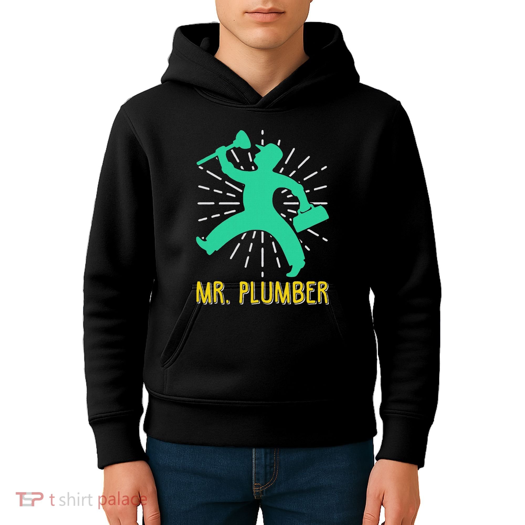 Mr. Plumber Funny Plumber Kids Hoodie