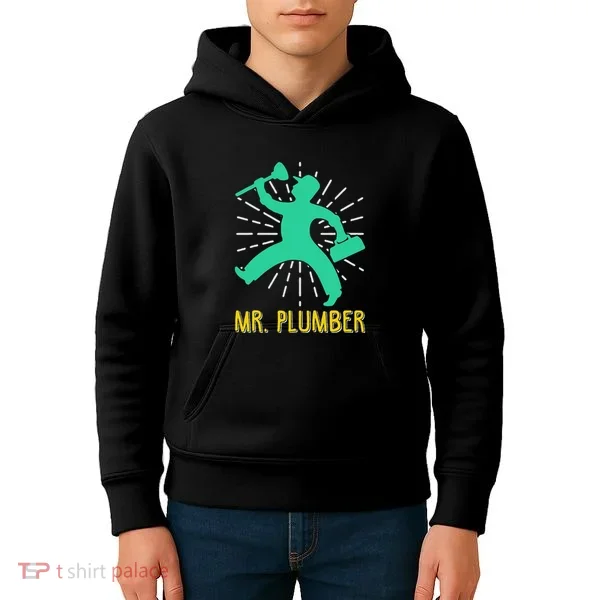 Mr. Plumber Funny Plumber Kids Hoodie
