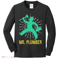 Mr. Plumber Funny Plumber Kids Long Sleeve Shirt thumb 0