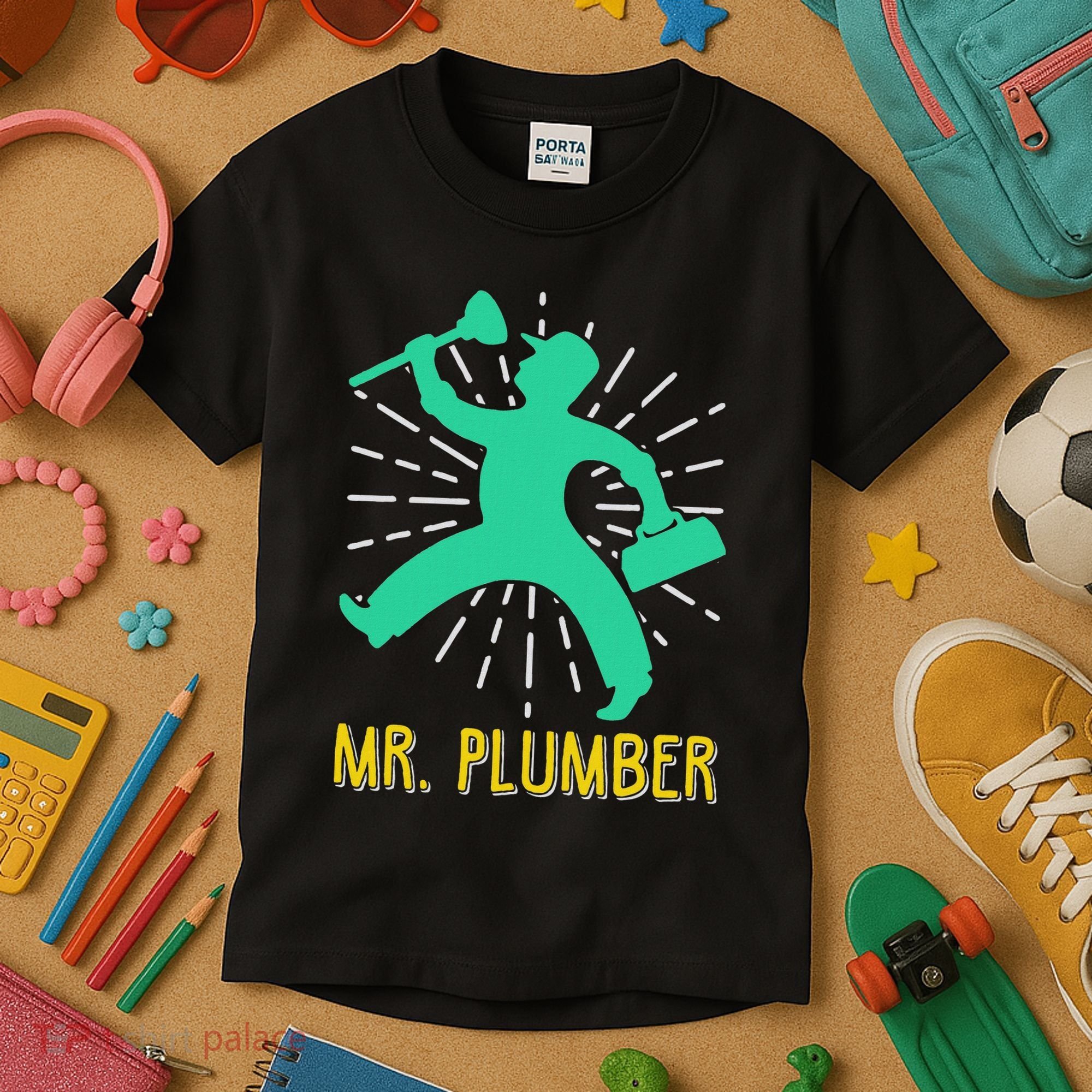 Mr. Plumber Funny Plumber Kids T-Shirt