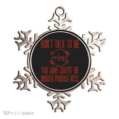 Murder Podcast Funny Gift For Coffee Lovers True Crime Killers Gift Ornament