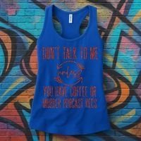 Murder Podcast Funny Gift For Coffee Lovers True Crime Killers Gift Women's Tank Top thumb 3