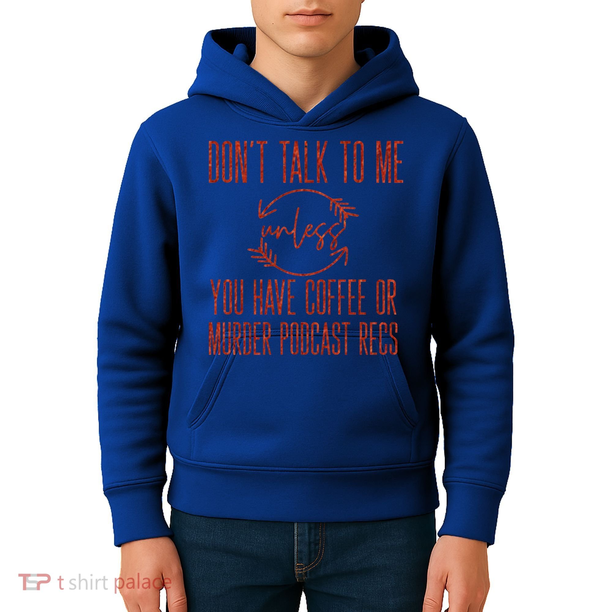 Murder Podcast Funny Gift For Coffee Lovers True Crime Killers Gift Kids Hoodie