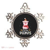 Merry Pigmas Funny Pig Christmas Pajama For Pig Lover Shirt Ornament thumb 0