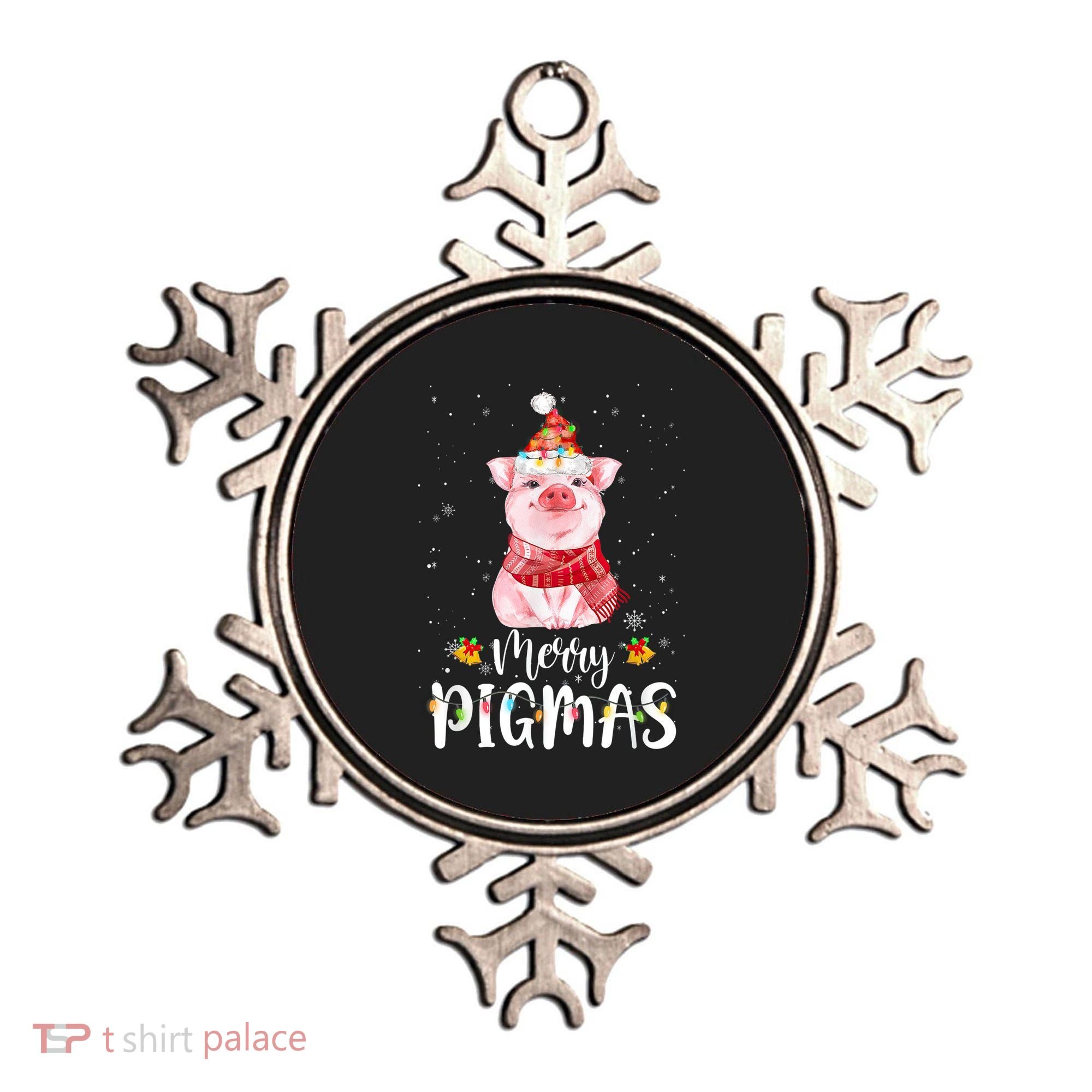 Merry Pigmas Funny Pig Christmas Pajama For Pig Lover Shirt Ornament