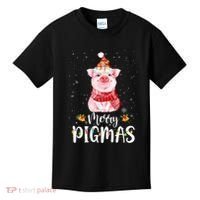 Merry Pigmas Funny Pig Christmas Pajama For Pig Lover Shirt Kids T-Shirt thumb 0