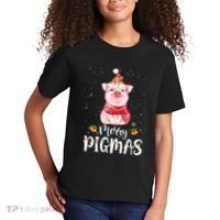 Merry Pigmas Funny Pig Christmas Pajama For Pig Lover Shirt Kids T-Shirt thumb 2