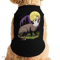 Moon Possum Funny Marsupial Rodent Opossums Retro Art Groovy Doggie Tank thumb 0