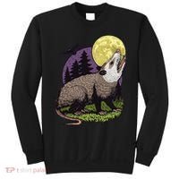 Moon Possum Funny Marsupial Rodent Opossums Retro Art Groovy Sweatshirt thumb 0