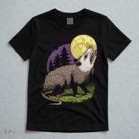 Moon Possum Funny Marsupial Rodent Opossums Retro Art Groovy T-Shirt thumb 5