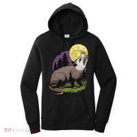 Moon Possum Funny Marsupial Rodent Opossums Retro Art Groovy Women's Hoodie thumb 0