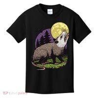 Moon Possum Funny Marsupial Rodent Opossums Retro Art Groovy Kids T-Shirt thumb 0
