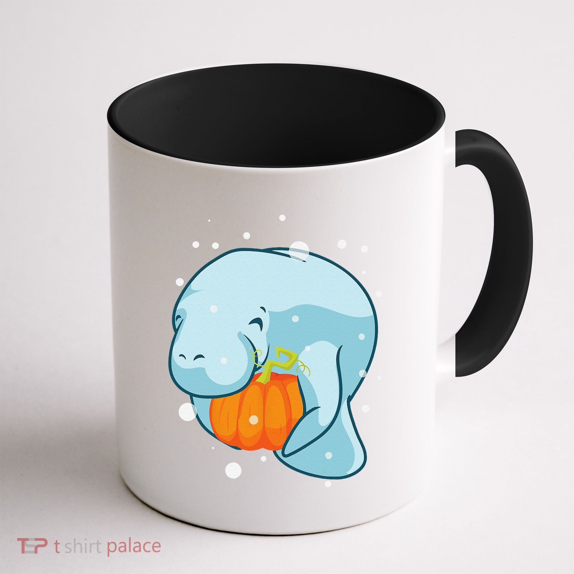 Manatee Pumpkin Fall Halloween Thanksgiving Sea Cow Gift Coffee Mug