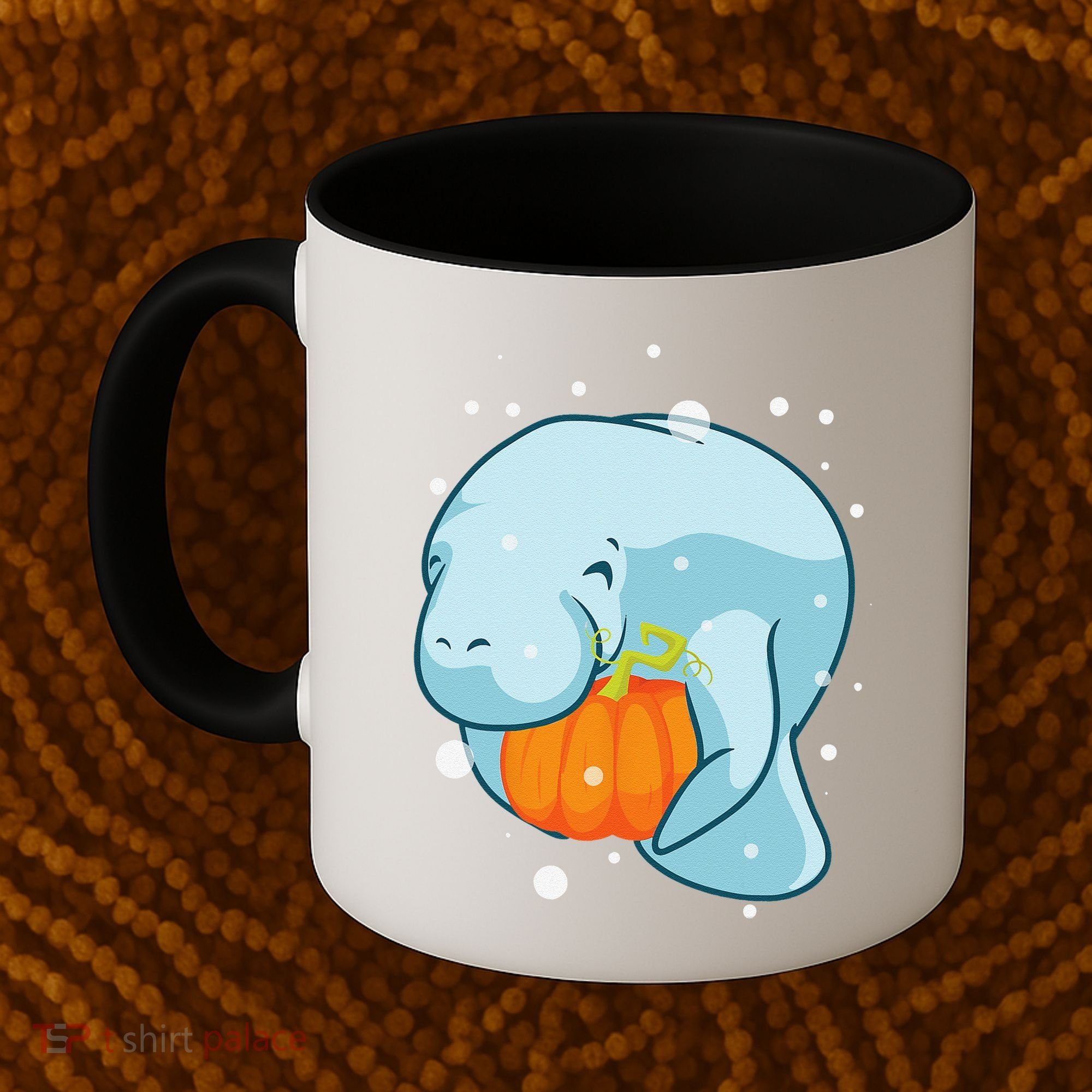 Manatee Pumpkin Fall Halloween Thanksgiving Sea Cow Gift Coffee Mug