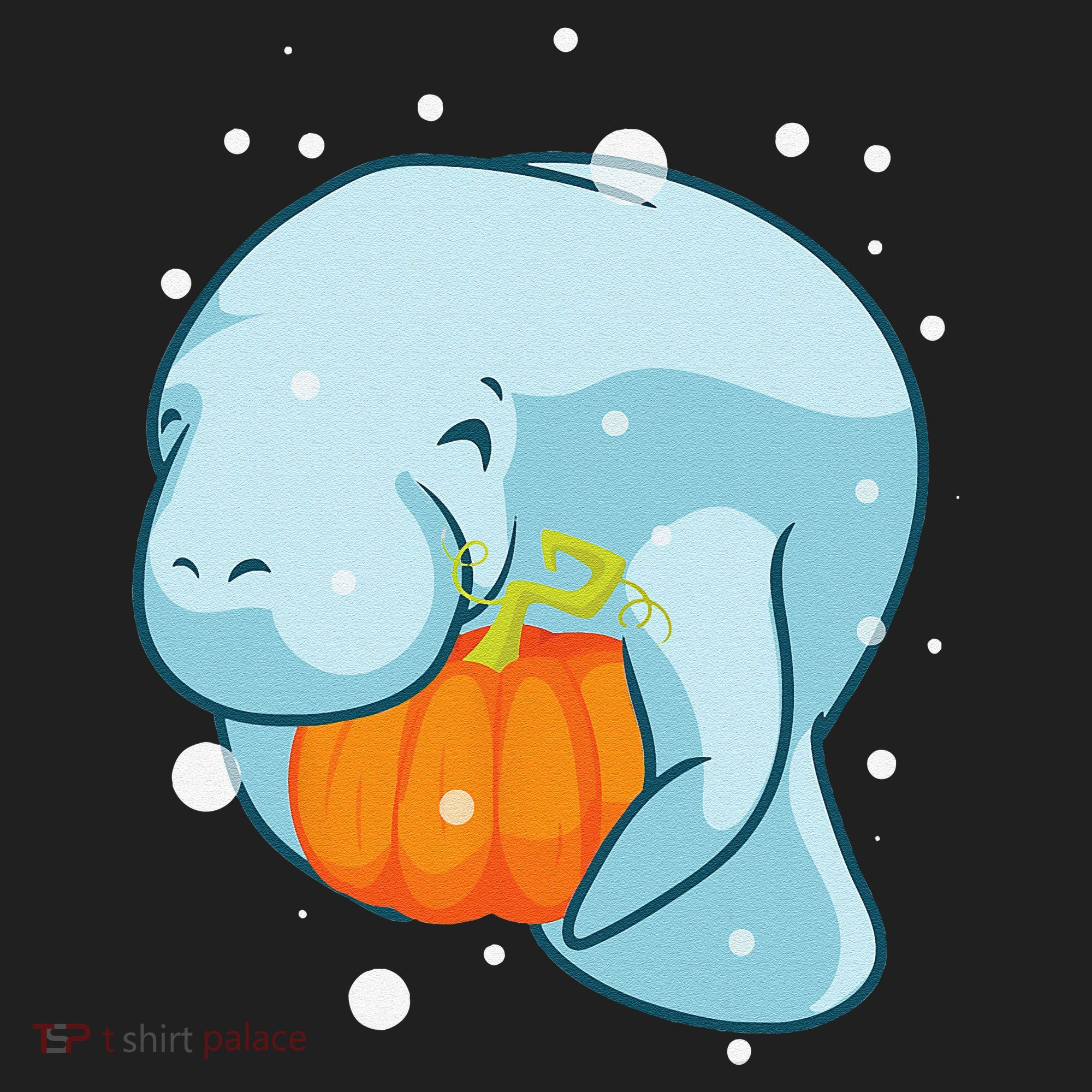 Manatee Pumpkin Fall Halloween Thanksgiving Sea Cow Gift Beanie