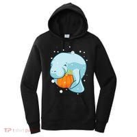 Manatee Pumpkin Fall Halloween Thanksgiving Sea Cow Gift Women's Hoodie thumb 0
