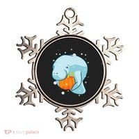 Manatee Pumpkin Fall Halloween Thanksgiving Sea Cow Gift Ornament thumb 0