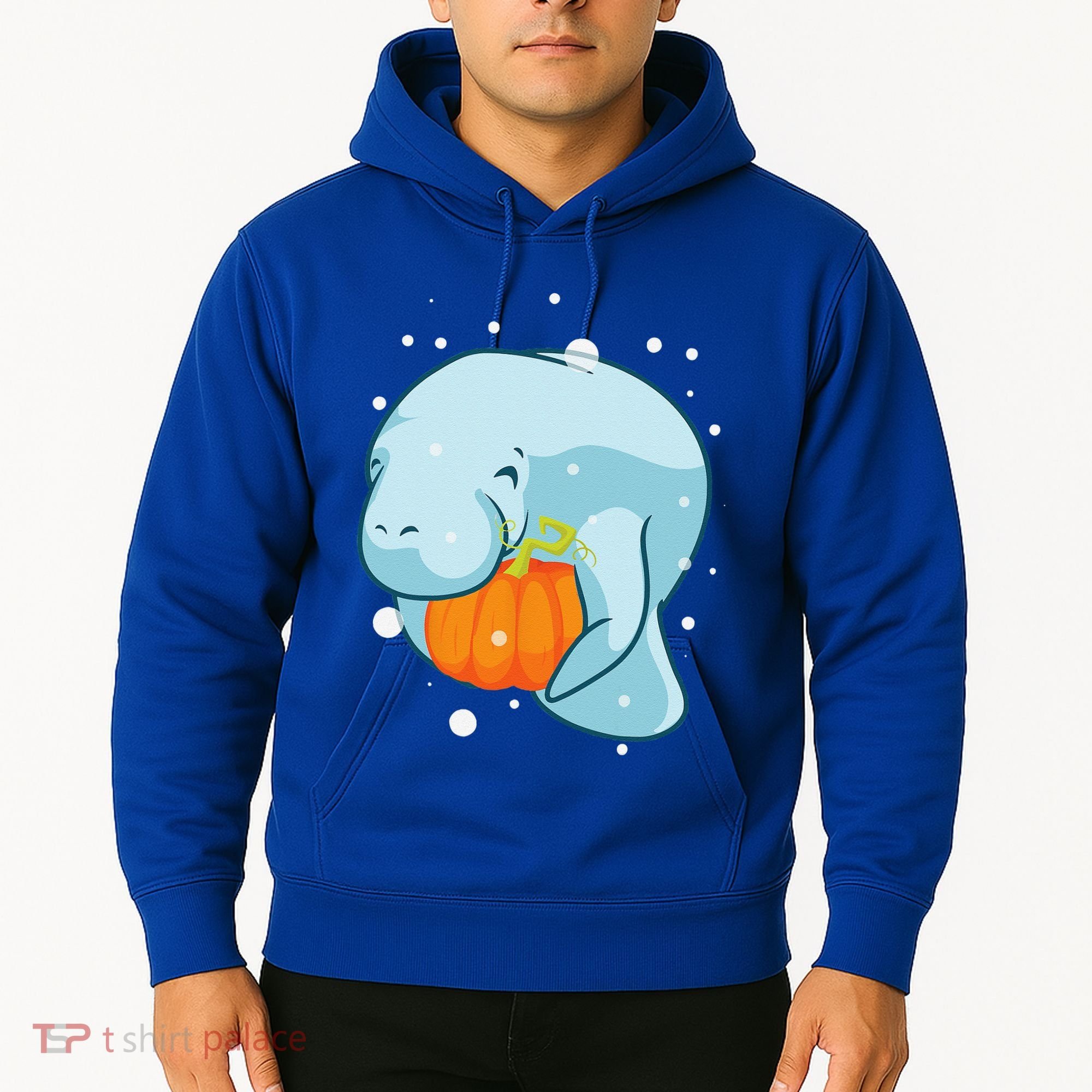 Manatee Pumpkin Fall Halloween Thanksgiving Sea Cow Gift Hoodie
