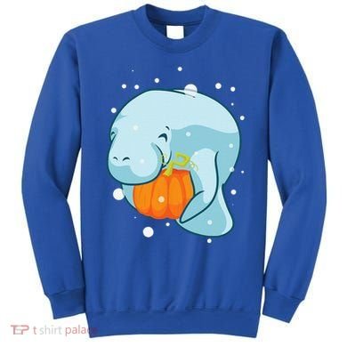 Manatee Pumpkin Fall Halloween Thanksgiving Sea Cow Gift Sweatshirt