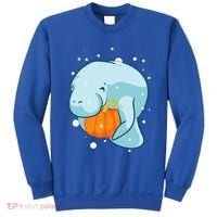 Manatee Pumpkin Fall Halloween Thanksgiving Sea Cow Gift Sweatshirt thumb 0