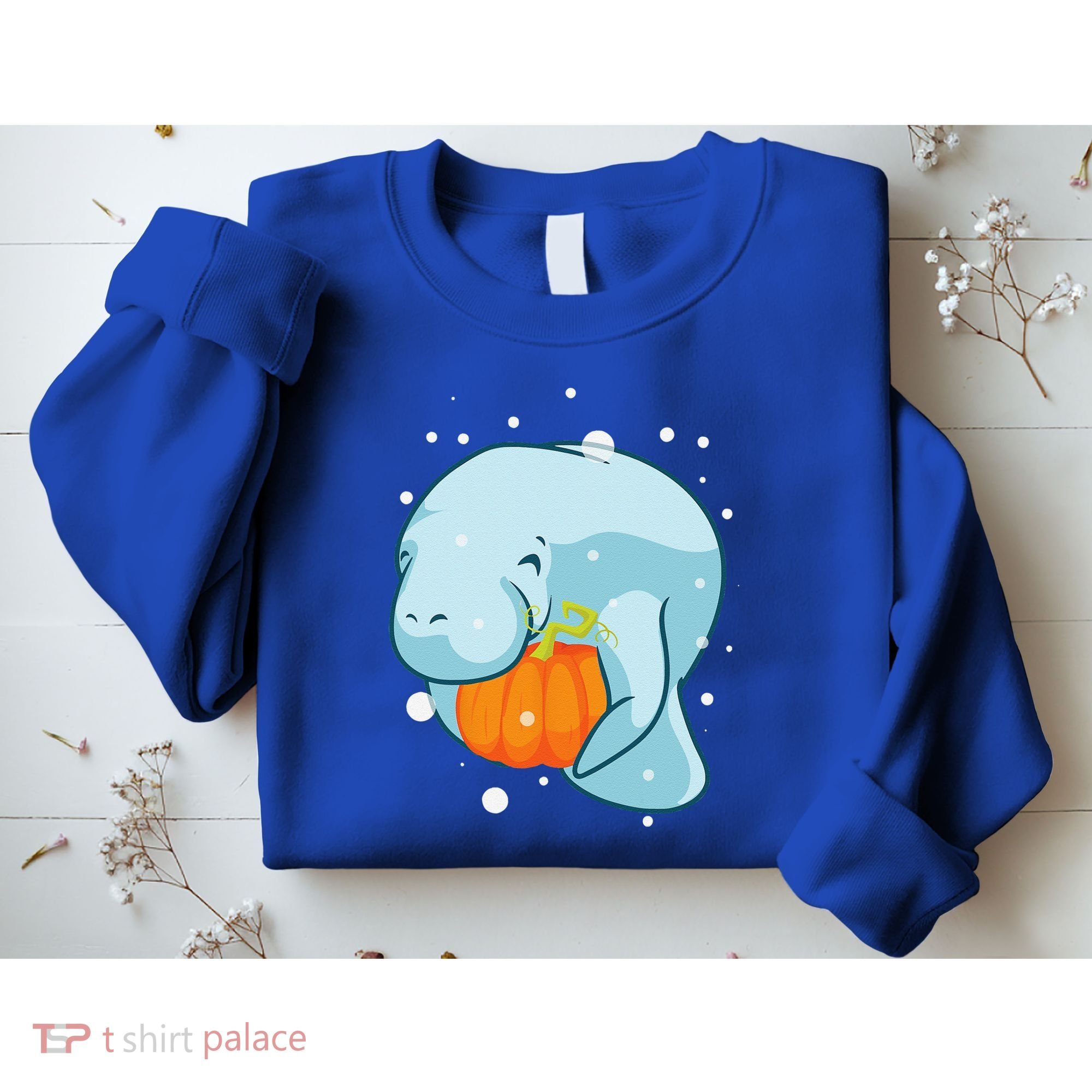 Manatee Pumpkin Fall Halloween Thanksgiving Sea Cow Gift Sweatshirt