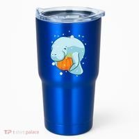 Manatee Pumpkin Fall Halloween Thanksgiving Sea Cow Gift Tumbler thumb 0