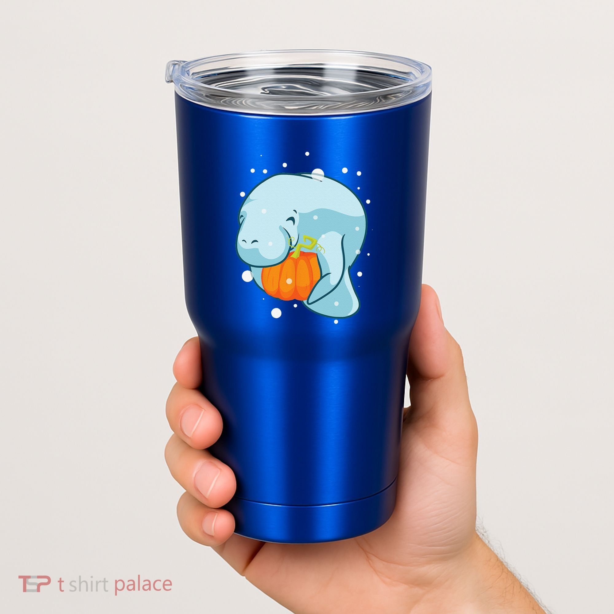 Manatee Pumpkin Fall Halloween Thanksgiving Sea Cow Gift Tumbler