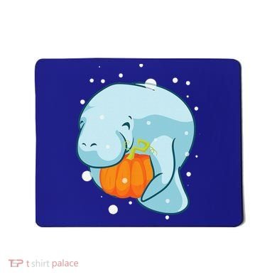 Manatee Pumpkin Fall Halloween Thanksgiving Sea Cow Gift Mousepad