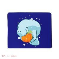 Manatee Pumpkin Fall Halloween Thanksgiving Sea Cow Gift Mousepad thumb 0
