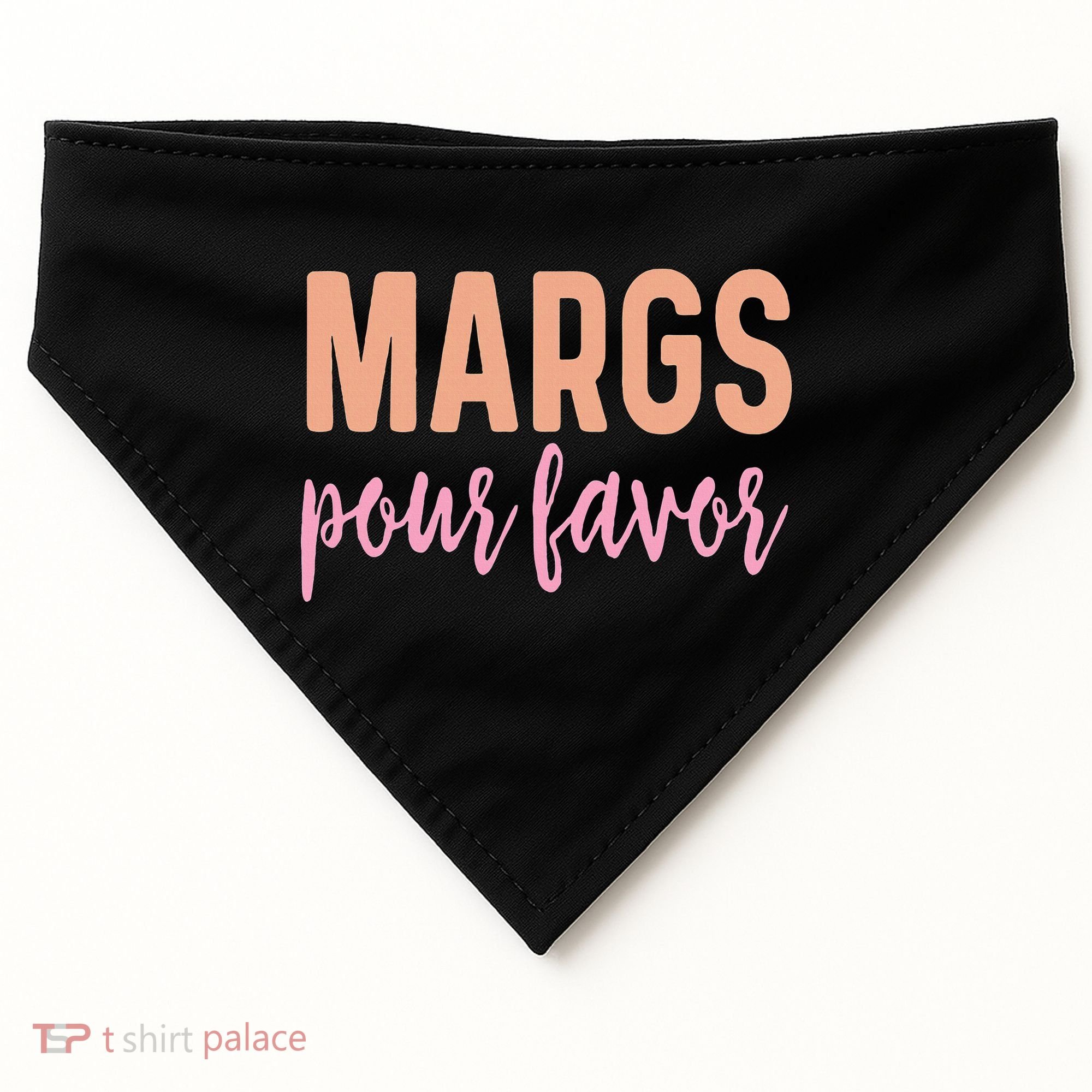Margs Pour Favor Funny Vacation Travel Honeymoon Party USA-Made Doggie Bandana