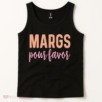 Margs Pour Favor Funny Vacation Travel Honeymoon Party Tank Top thumb 2