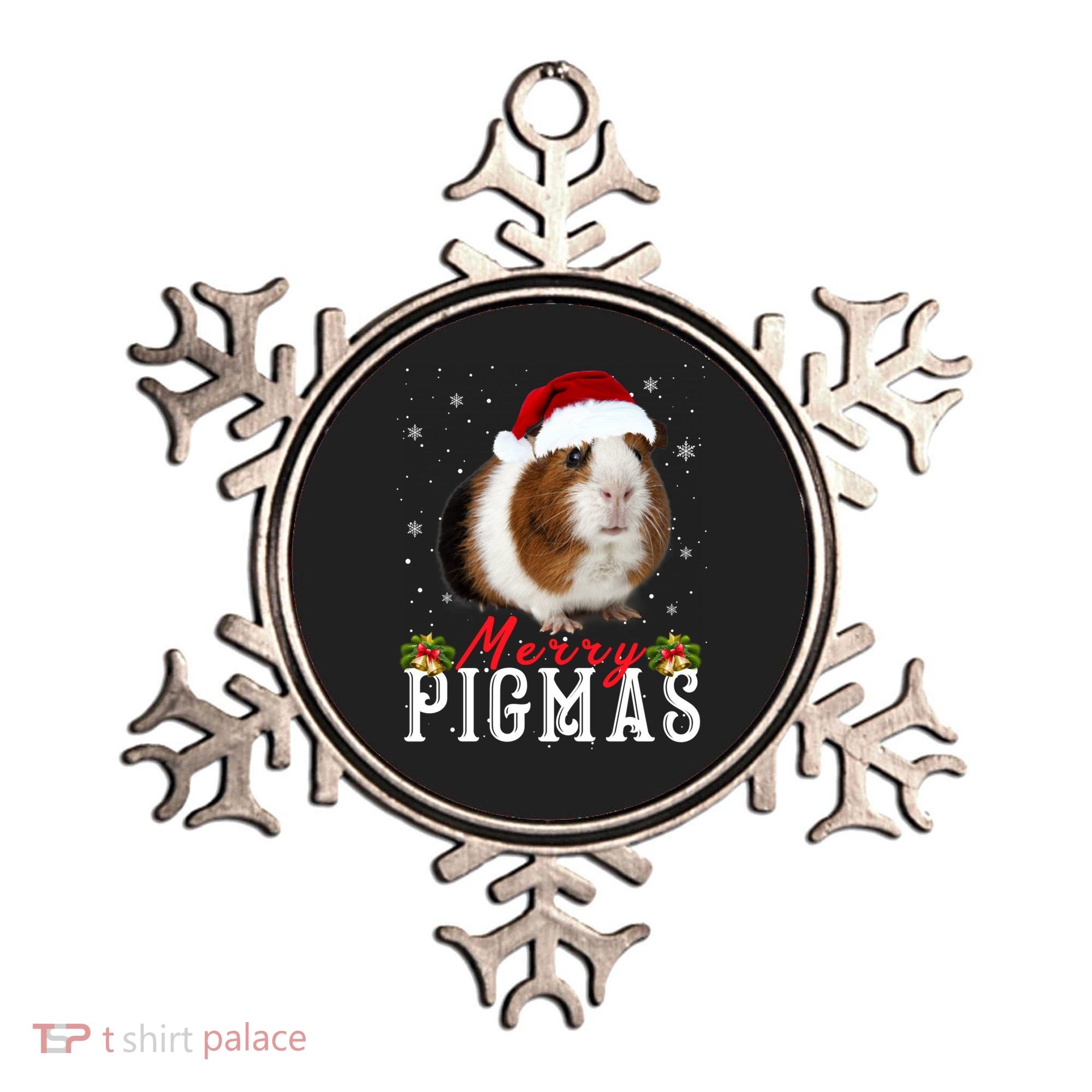 Merry Pigmas Face Mask Funny Guinea Pig Christmas Santa Xmas Ornament