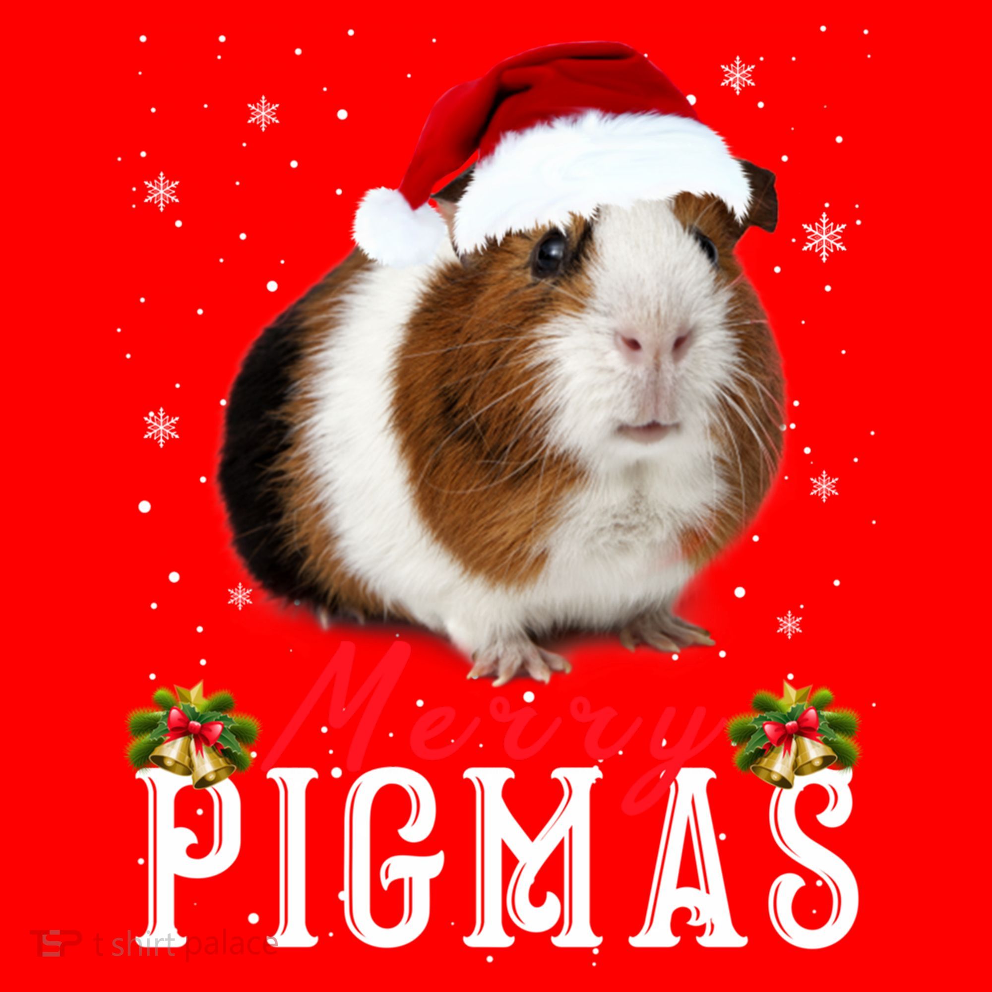 Merry Pigmas Face Mask Funny Guinea Pig Christmas Santa Xmas Santa Hat