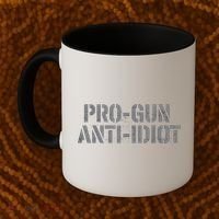 Mens Pro Gun Anti Idiot Coffee Mug thumb 2