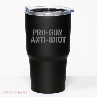 Mens Pro Gun Anti Idiot Tumbler