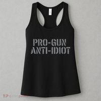 Mens Pro Gun Anti Idiot Women's Tank Top thumb 3