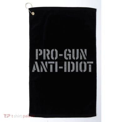 Mens Pro Gun Anti Idiot Golf Towel
