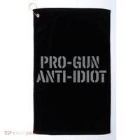 Mens Pro Gun Anti Idiot Golf Towel thumb 0