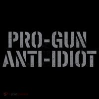 Mens Pro Gun Anti Idiot Women's Long Sleeve Shirt thumb 2