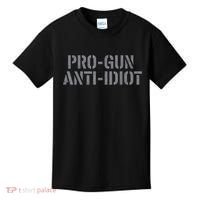 Mens Pro Gun Anti Idiot Kids T-Shirt thumb 0