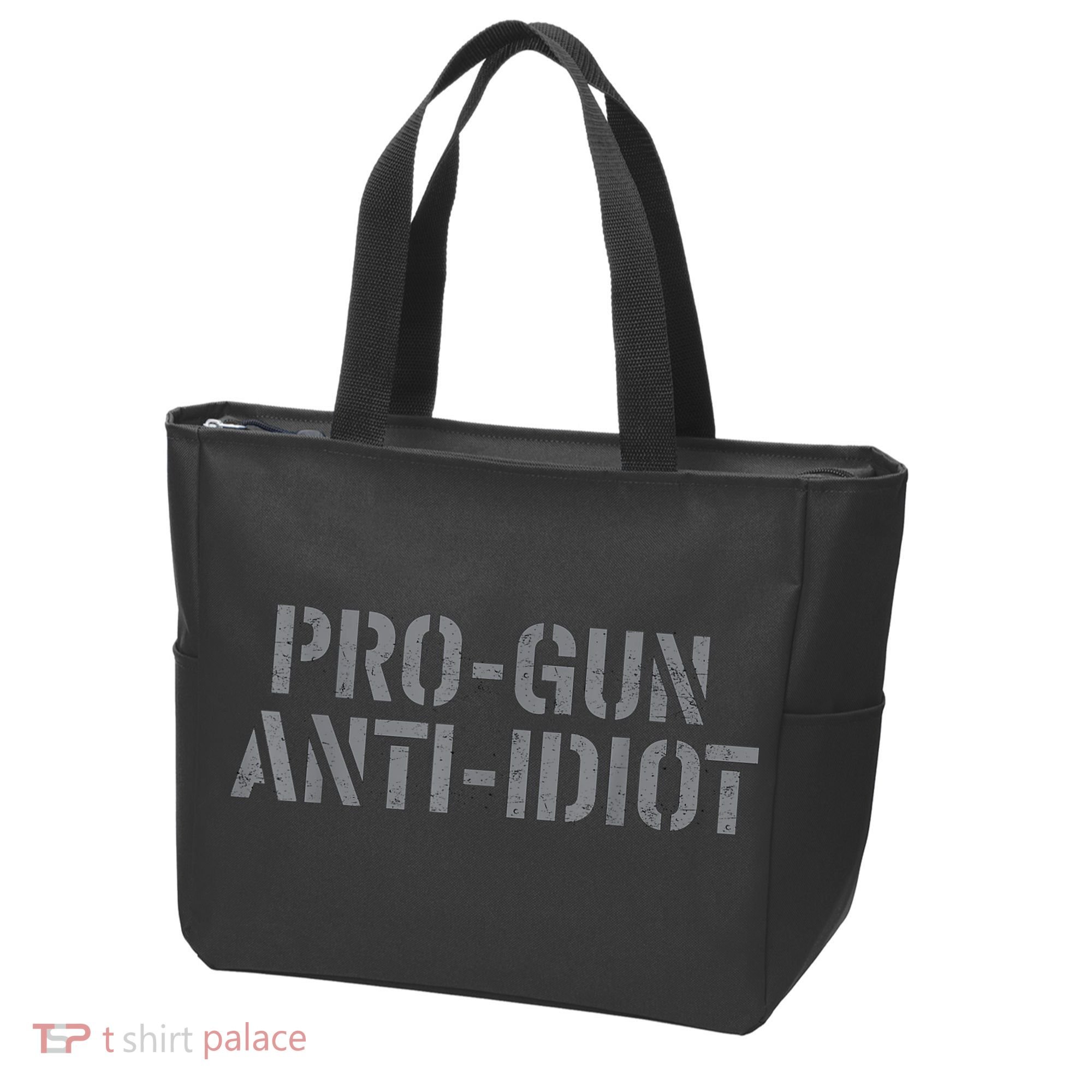 Mens Pro Gun Anti Idiot Tote Bag