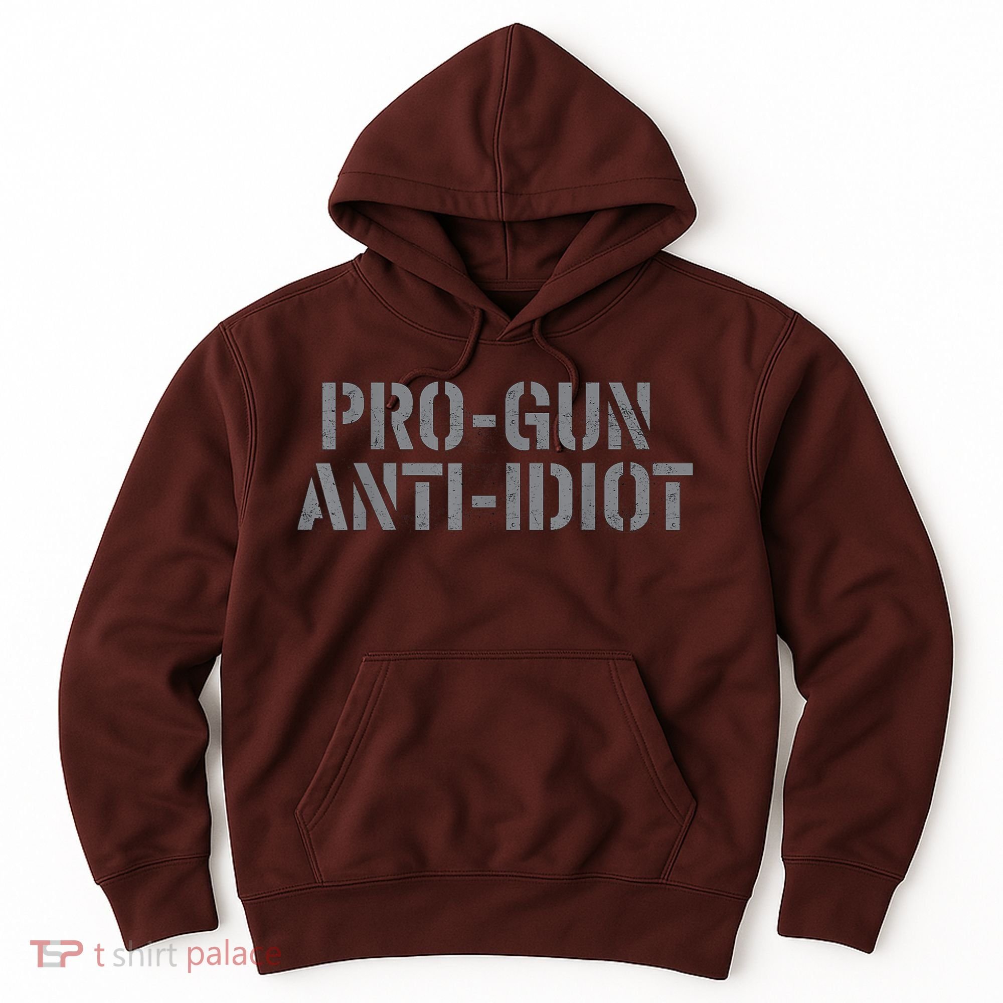 Mens Pro Gun Anti Idiot Hoodie