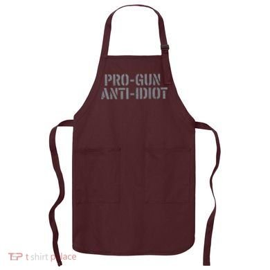 Mens Pro Gun Anti Idiot Apron