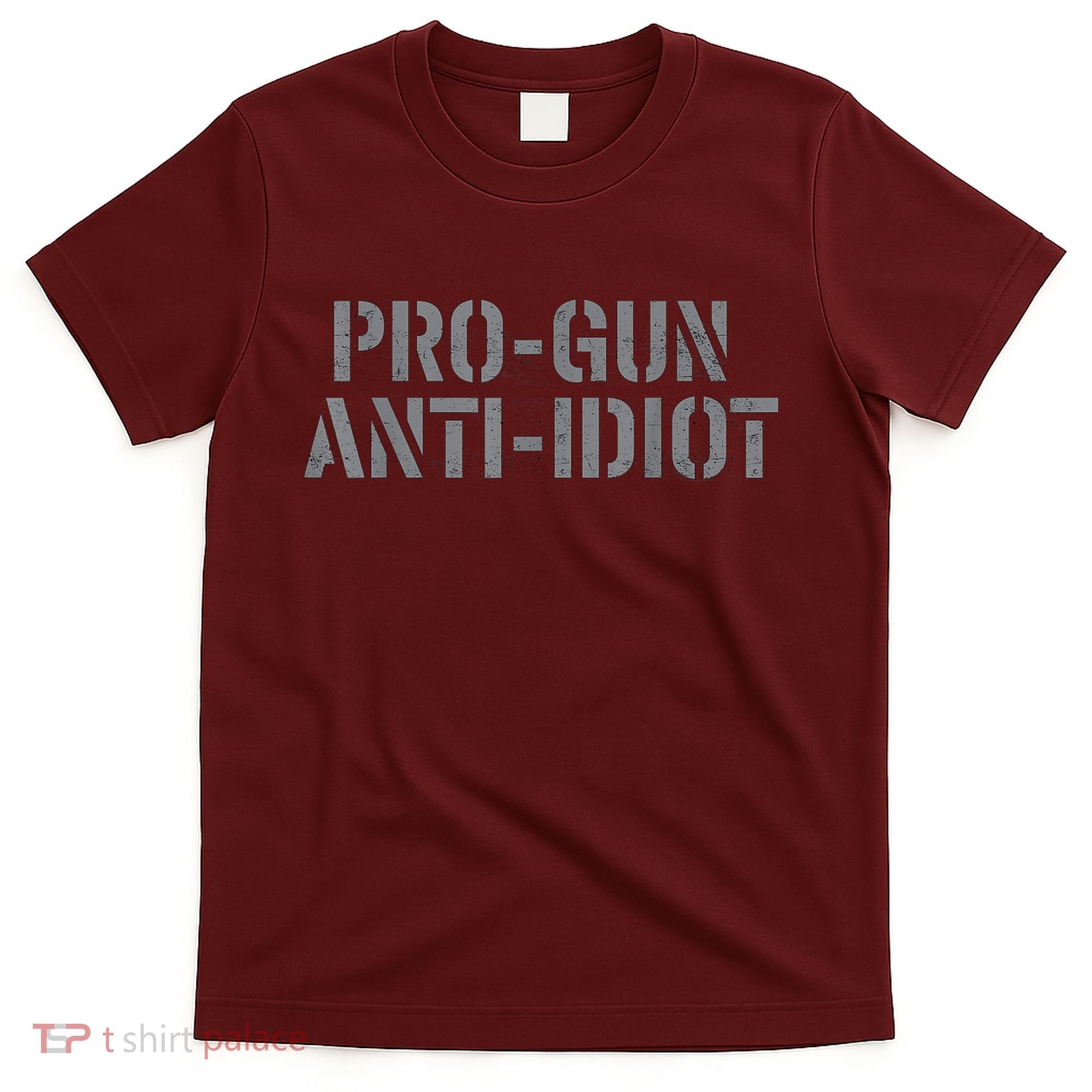 Mens Pro Gun Anti Idiot T-Shirt