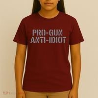 Mens Pro Gun Anti Idiot T-Shirt thumb 4