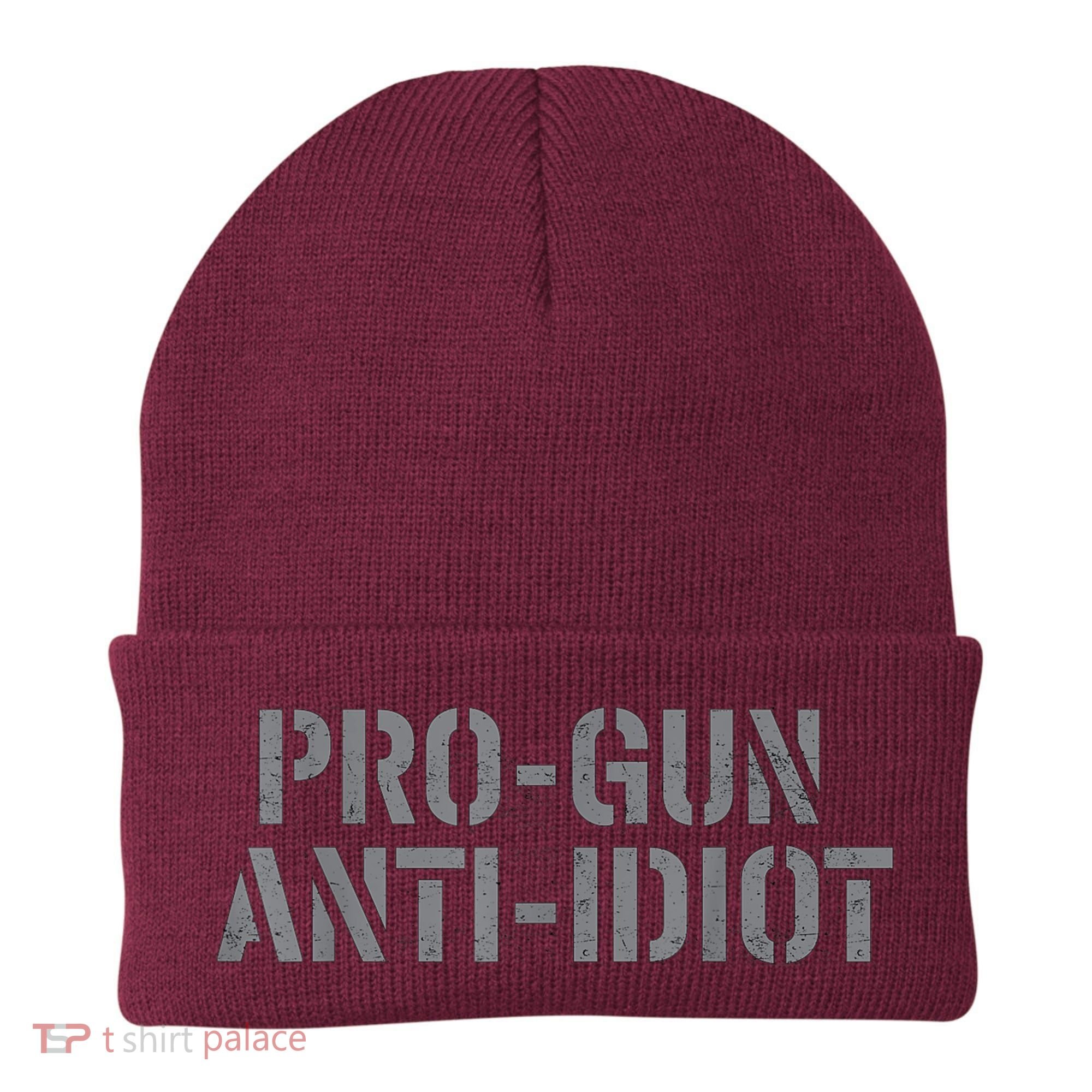 Mens Pro Gun Anti Idiot Beanie