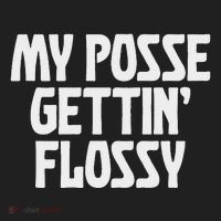 My Posse Gettin Flossy Funny Dental Novelty Beanie thumb 2