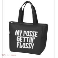 My Posse Gettin Flossy Funny Dental Novelty Tote Bag thumb 3